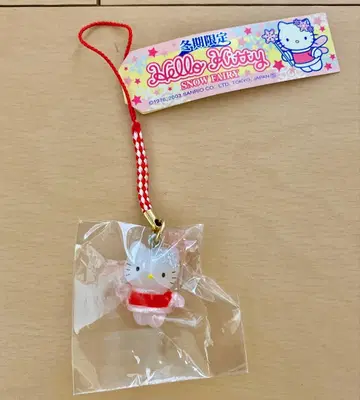 지역 한정 키티 펜던트 스트랩 겨울 한정판 스노우 페어리 2003년