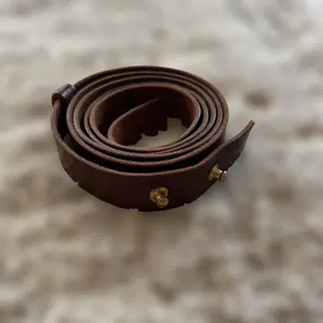 evam eva 가죽 벨트 브라운 2cm 폭