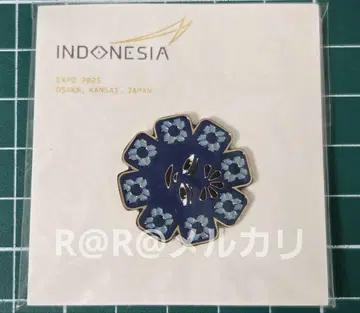 만박 인도네시아관 핀 배지 인도네시아 파빌리온 블루