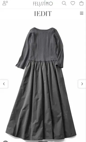 IEDIT 원피스 3 L 사이즈 그레이