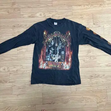 KISS 긴팔 T셔츠 블랙 L