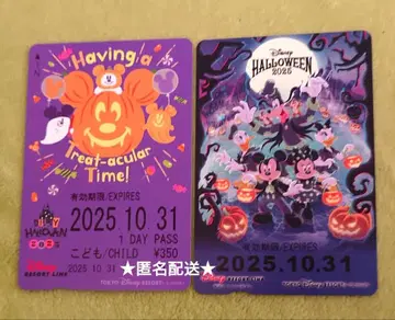 디즈니 할로윈 리조트라인 프리 티켓 2장 세트 2025
