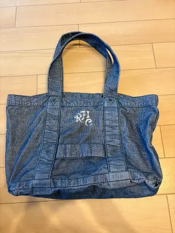 RHC 론 헤르만 토트백 데님 데미지 가공