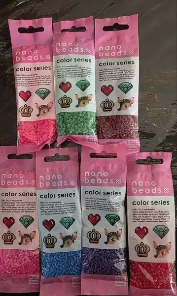 nano beads 펄러비즈 12팩 세트