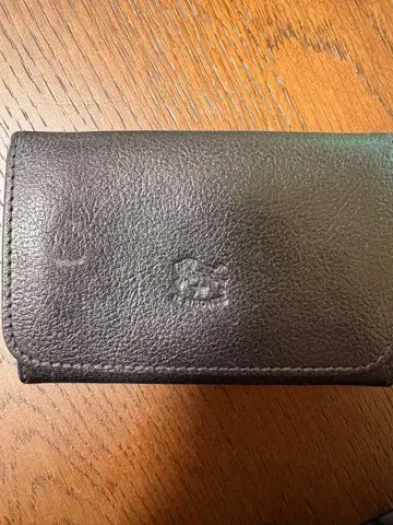 블랙 가죽 명함지갑 엠보싱 로고