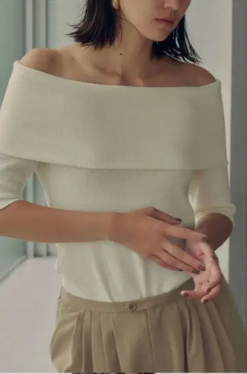 HAUNT 오프숄더 상의 38 화이트