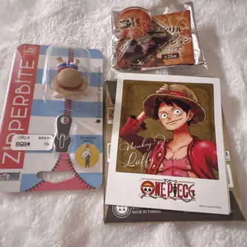 원피스 아크릴 캐릭터 컬렉션 루피 사진 스티커 지퍼 바이트