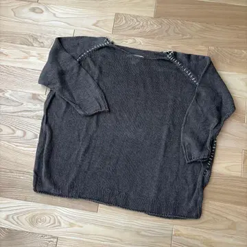 최종 가격 vlas blomme 다크 그레이 래글런 슬리브 니트