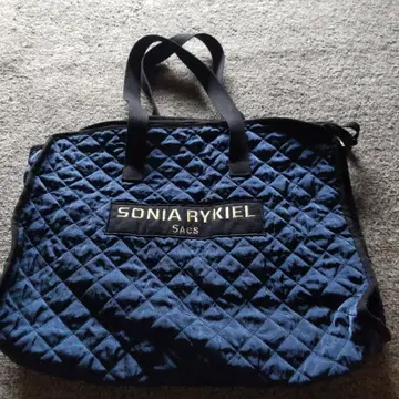 SONIA RYKIEL 네이비 토트백