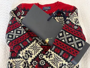 폴로 랄프로렌 타이트하고 귀여운 스웨터 가슴 너비 42 크리스마스에도