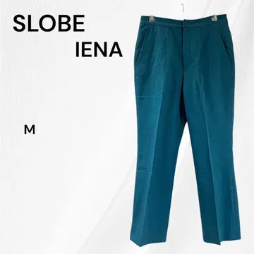 슬로브 이에나 그린 슬랙스 테이퍼드 팬츠 M 봄/여름/가을