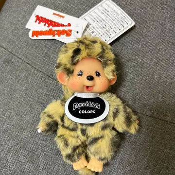 새상품 몽치치 COLORS 표범 무늬 마스코트 키체인