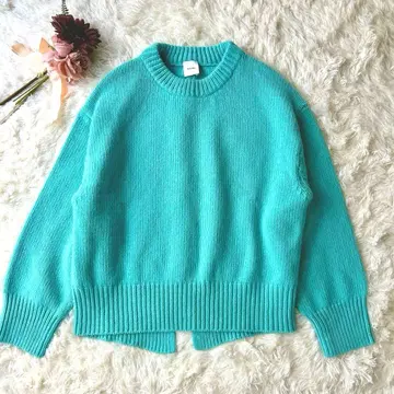 Spick&Span 새상품급 울 캐시미어 3G 크루넥 니트 니트 스웨터