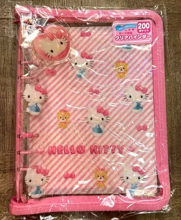 레어 완판템 클리어 푸딩 3D 바인더 키티