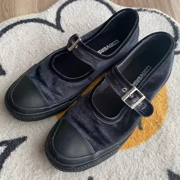 레어 24.5 컨버스 멜리 제인 여성용 스니커즈 벨로아 가을/겨울