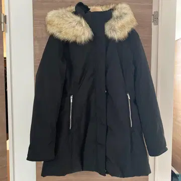 ZARA XXL 퍼 포함 블랙 다운 자켓 택 포함 미사용 새상품