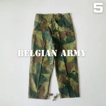 50s 벨기에군 브러시 스트로크 카모 카고 팬츠 후기형