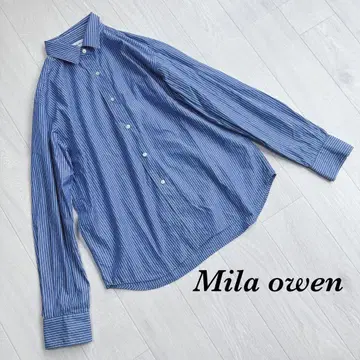 Mila owen M 자수 2 사이즈 베이직 셔츠