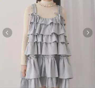 택 포함 새상품 merry jenny 휘핑 크림 미니 원피스