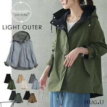 2way 리버서블 마운틴 후드티 카키 x 블랙