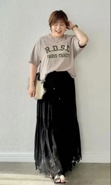 RIVE DROITE 로고T셔츠