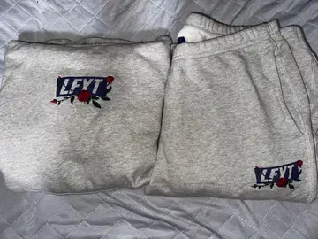 Lafayette 라파예트 로즈 로고 자수 맨투맨 상하의 세트