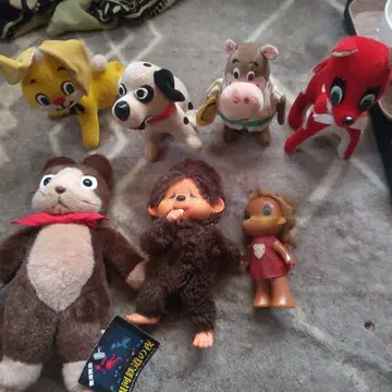 레트로 봉제 인형 7개 세트