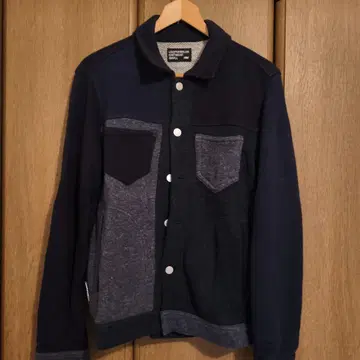 LOOPWHEELER 패치워크 자켓 S 네이비 계열