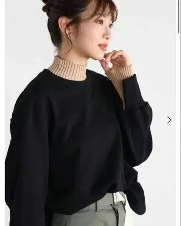 Vin 야마다야 레이어드라이크 배색 맨투맨