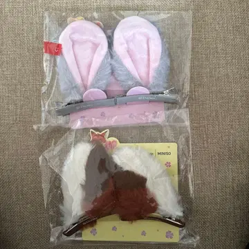 MINISO 주토피아 닉과 주디 귀 헤어핀 디즈니