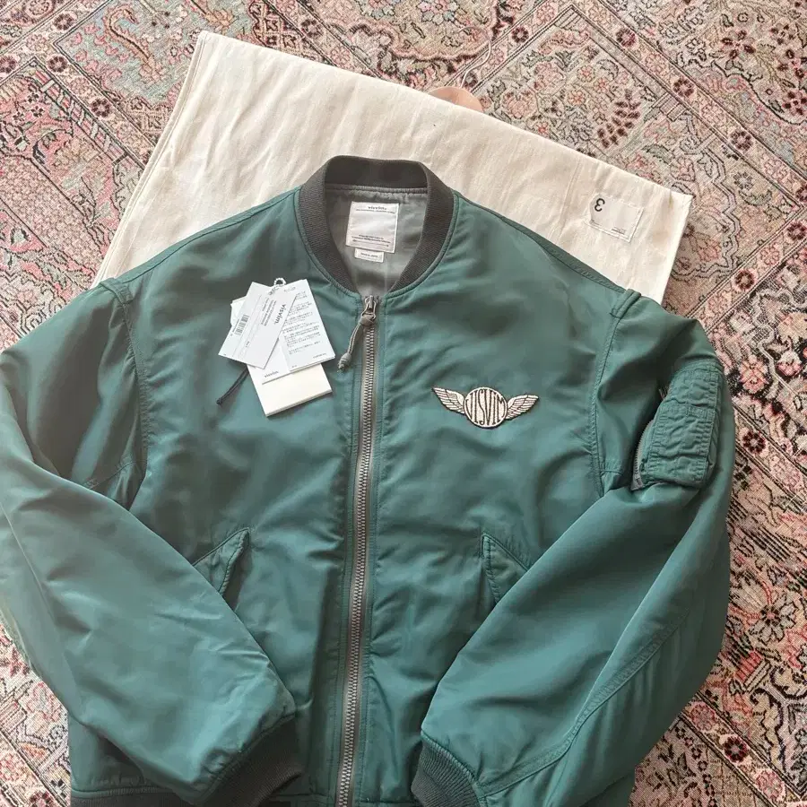 THORSON JKT (MAWATA SILK) OLIVE $5,720 Visvim Silk Mawata