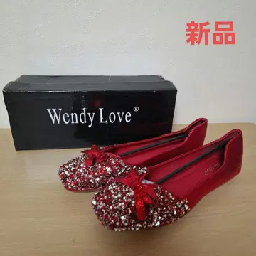 Wendy Love 빨간색 스팽글 발레 슈즈