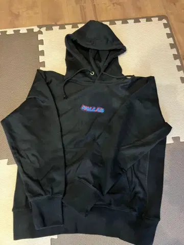 VALLAD 그레이 후드 부착 후드티 M