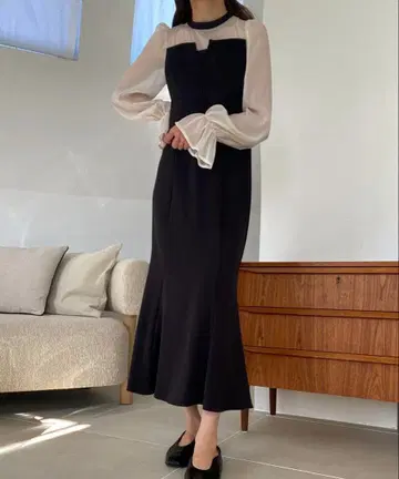 FILLOU 레이스 도킹 머메이드 원피스 파티 드레스 S 사이즈