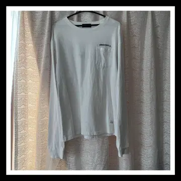 andChill 에비쟈 긴팔T셔츠 상의 화이트