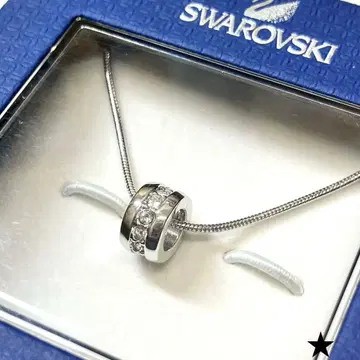 Swarovski 스와로브스키 실버 목걸이 스네이크 체인 새상품