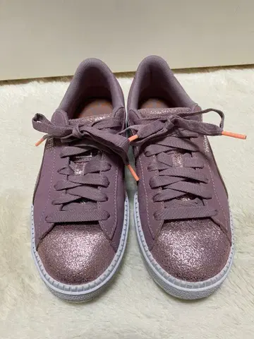 PUMA 퍼플 글리터 스니커즈