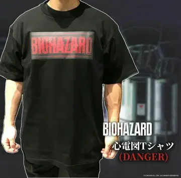 [ 미개봉 새상품 ] 바이오하자드 심전도 T셔츠 L 사이즈