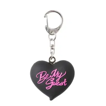 하트형 키링 Be My Guest