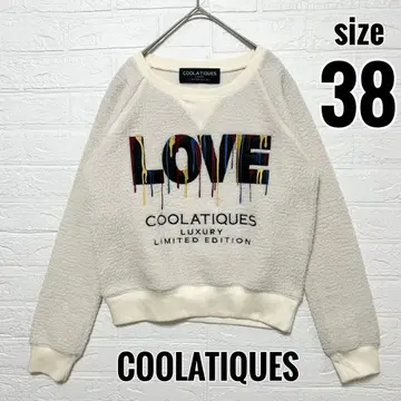 쿨라틱스 트레이닝복 맨투맨 화이트 보아 자수 영문 [ 38 ]