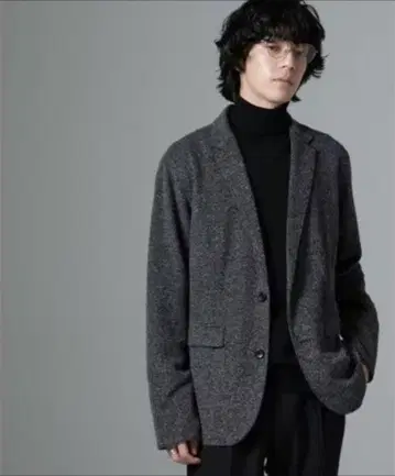 스트레치 멜란지 자켓