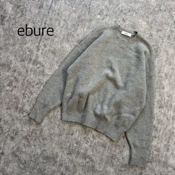 에부르 소프트 스무스 니트 크루넥 풀오버 그레이