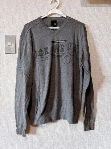 JACK & JONES 그레이 V넥 스웨터 L 사이즈