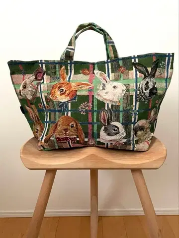 [새상품] 토트백 Rabbits 나탈리 레테 고블랑 직조