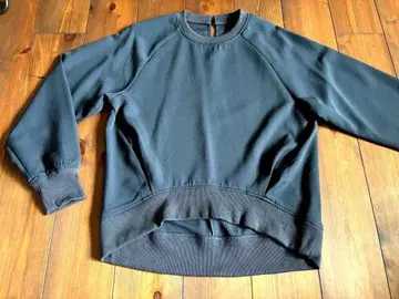 다크 그레이 래글런 슬리브 맨투맨