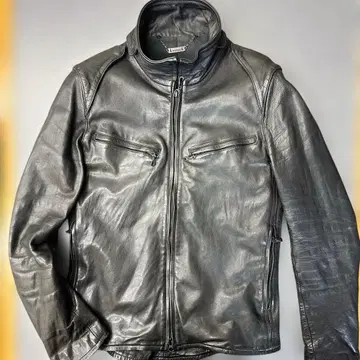 kiryuurik 블랙 가죽 자켓