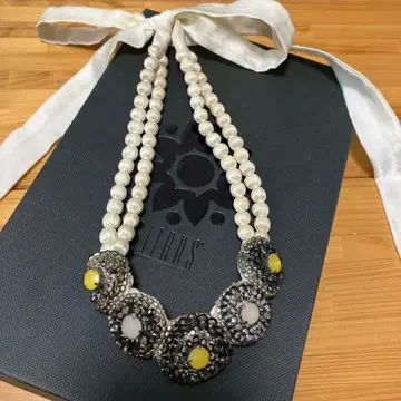 CITRUS 비쥬 리본 목걸이