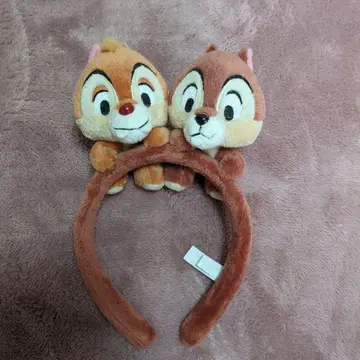 디즈니 칩과 데일 봉제 인형 머리띠