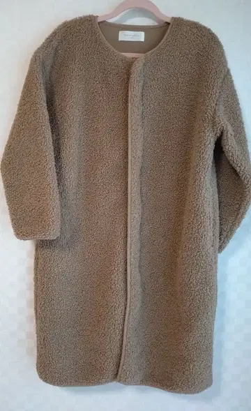 보아 자켓 카멜 롱 기장