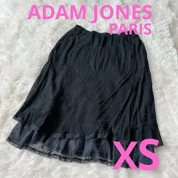 ADAM JONES PARIS 블랙 XS 타이트 스커트 무릎 프랑스